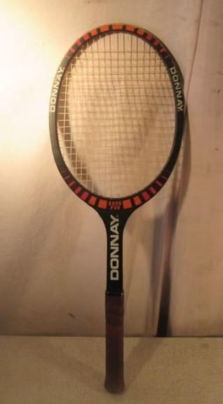 Prima Vintage Houten Tennis Racket - Donnay Borg Pro, Sport en Fitness, Tennis, Ophalen of Verzenden, Zo goed als nieuw, Racket
