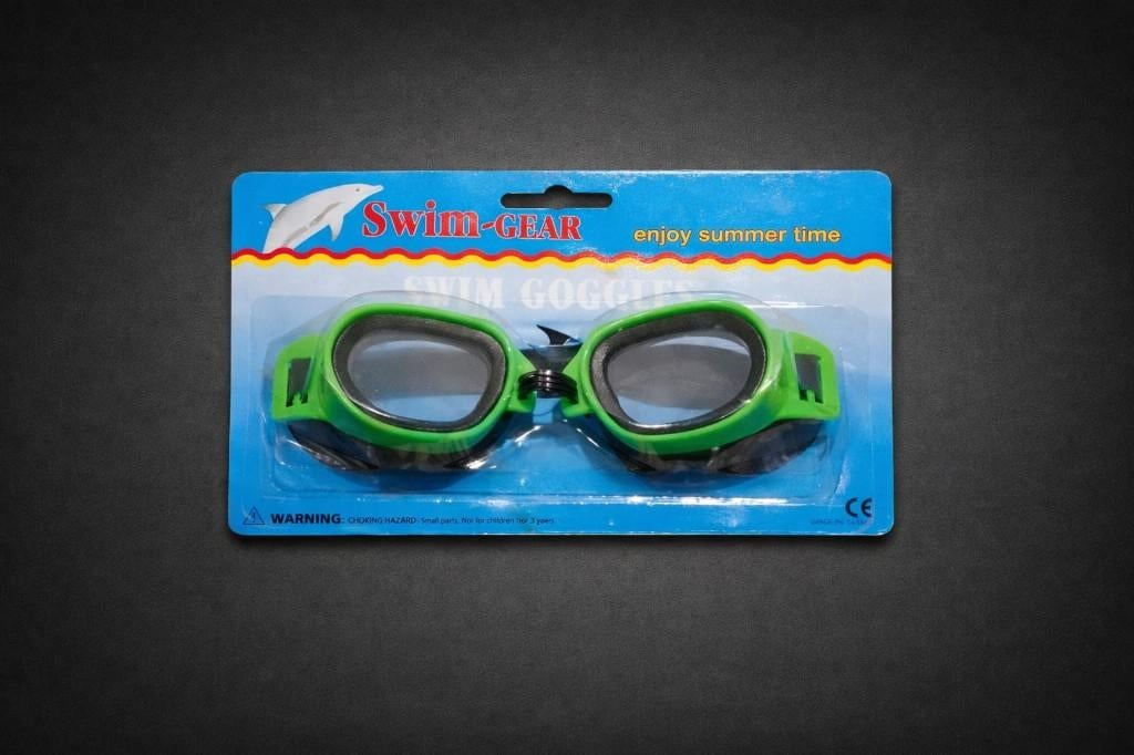 Lunettes de natation de couleur verte, Enlèvement, Neuf