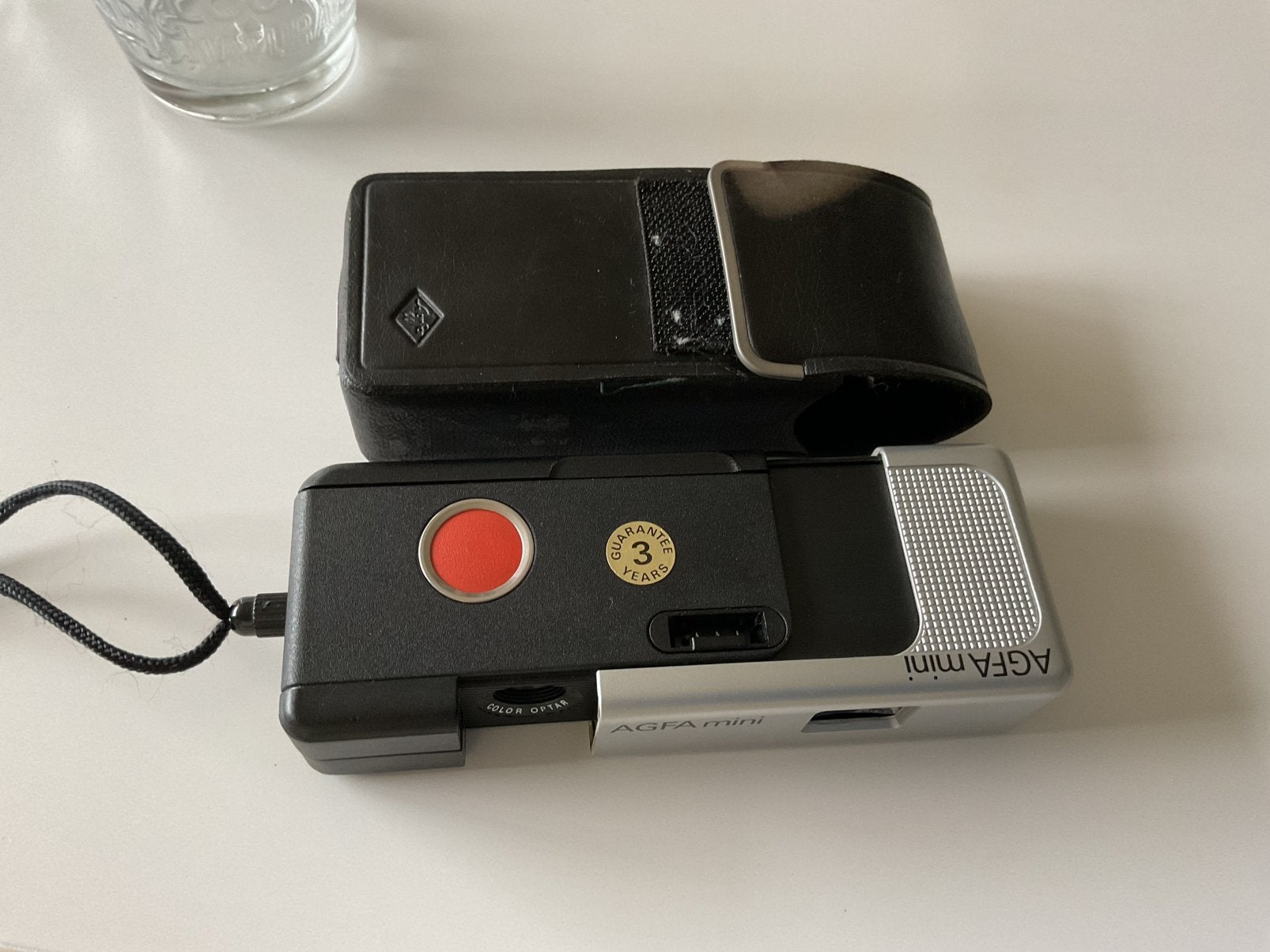 photo vintage Agfa Mini 110 avec étui, design années 1970, Enlèvement ou Envoi, Comme neuf, Compact