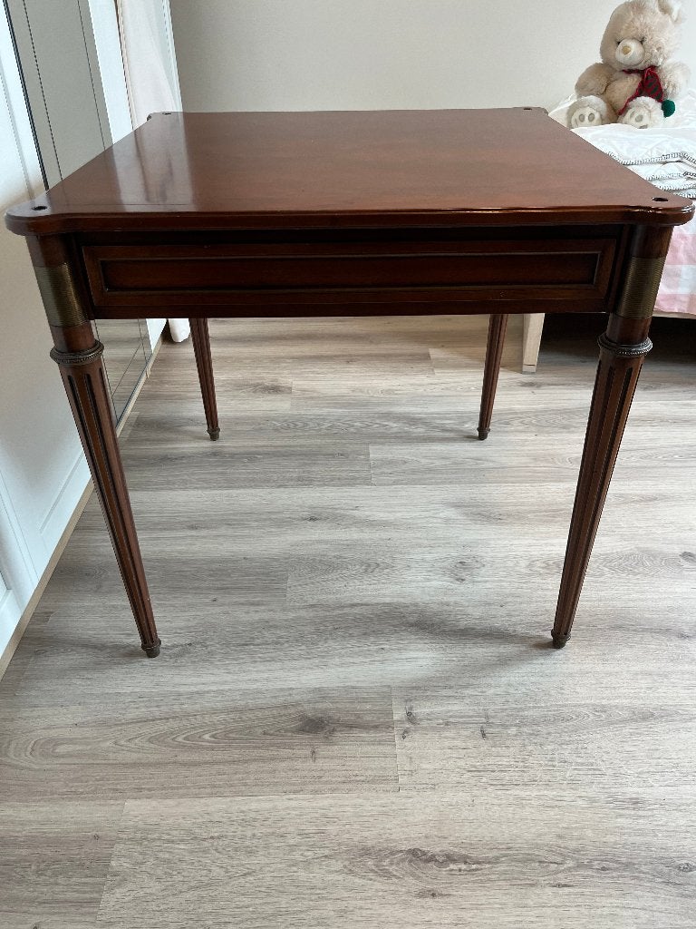 Kaarttafel met draaiblad (80x80 cm, h 76 cm), Antiek en Kunst, Ophalen