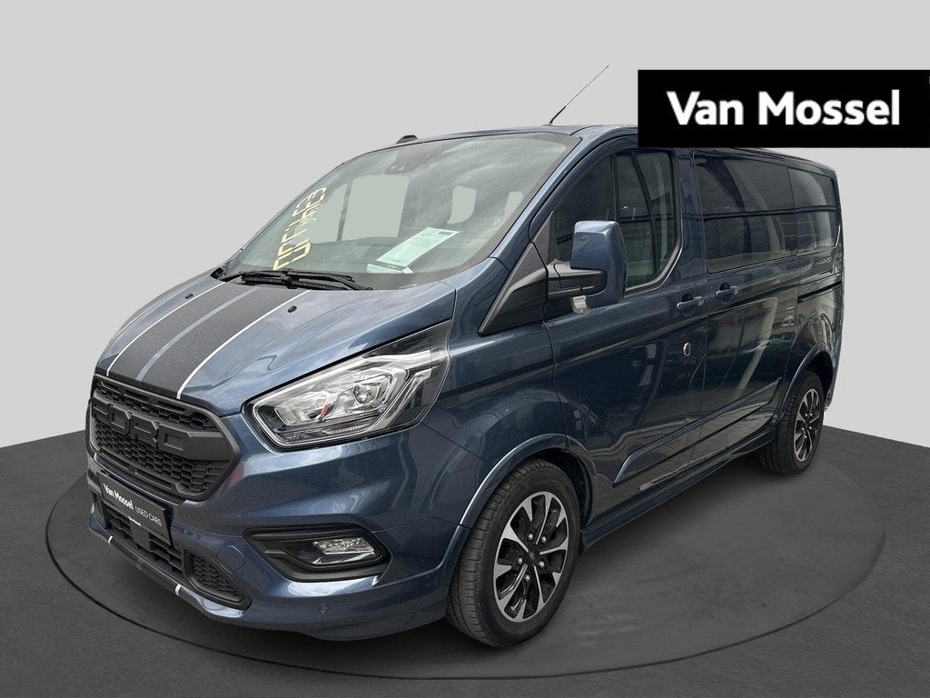 Ford Transit Custom 260s L1 Ambiente, Auto's, Stof, Gebruikt, Blauw, Overige brandstoffen