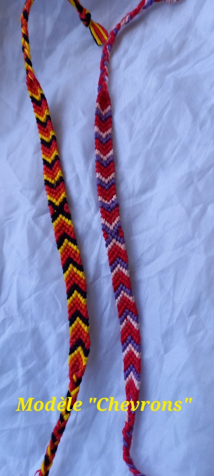 Bracelets brésiliens motif chevrons, Handtassen en Accessoires, Armbanden, Ophalen, Nieuw, Overige kleuren, Overige materialen