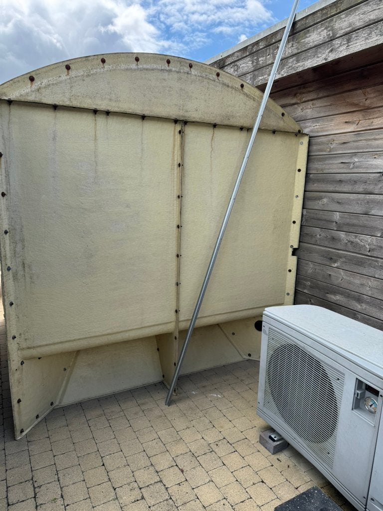 cabine à vapeur avec porte vitrée en PVC, Enlèvement ou Envoi, Utilisé, Fixé, Encastré