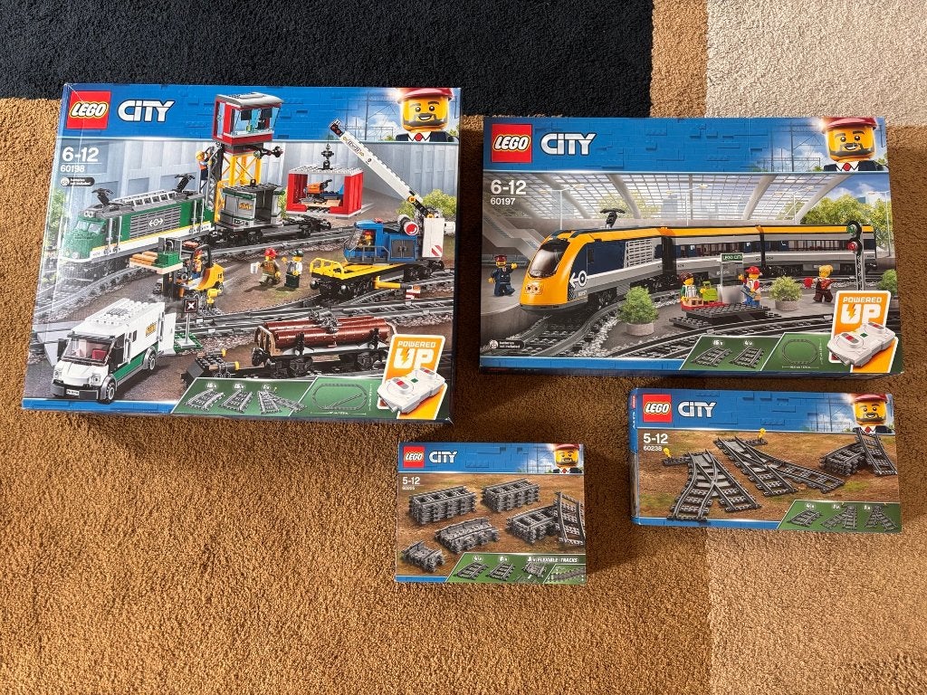 LEGO City Train Collection (60198 + 60197 + 60205 + 60238), City, Complet, Lego, Ensemble complet