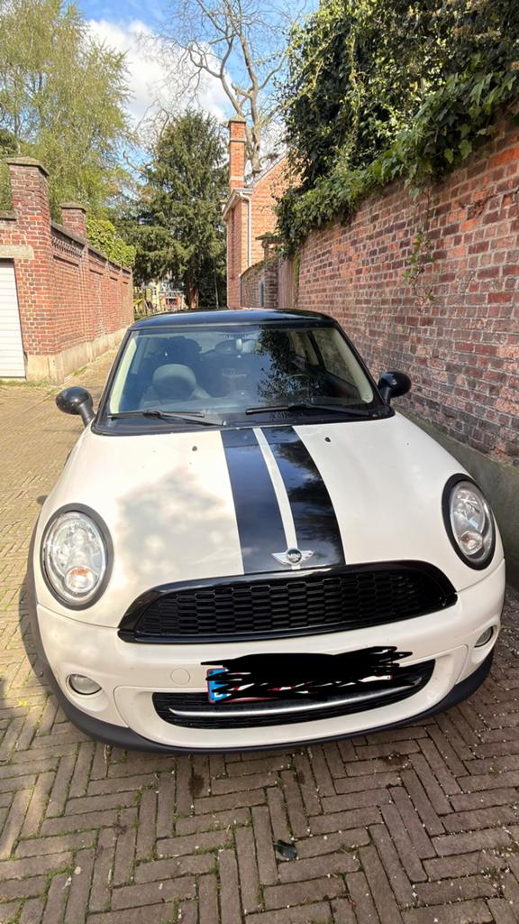 Mini Cooper 1.6 Turbo Diesel 2011, Auto's, Mini, Euro 5, Stof, Wit, Particulier
