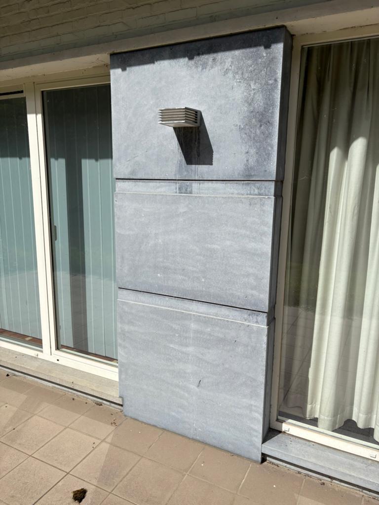 Blauwe steen gevelbekleding + terras, Tuin en Terras, Ophalen, Gebruikt, Overige typen, Natuursteen