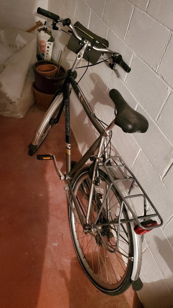 THOMPSON herenfiets, Fietsen en Brommers, Gebruikt, Velgrem, Versnellingen, 57 tot 61 cm