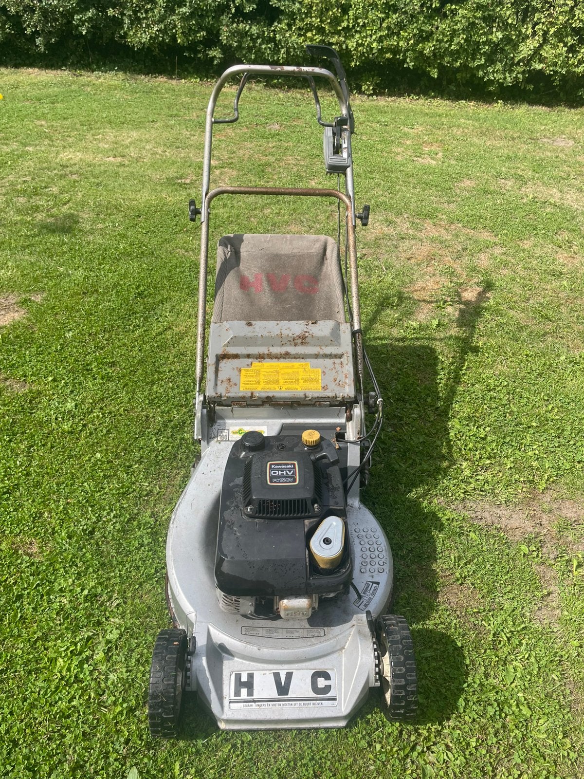 Hvc grasmaaier met kawasaki motor en met wals, Jardin & Terrasse, Enlèvement, Comme neuf