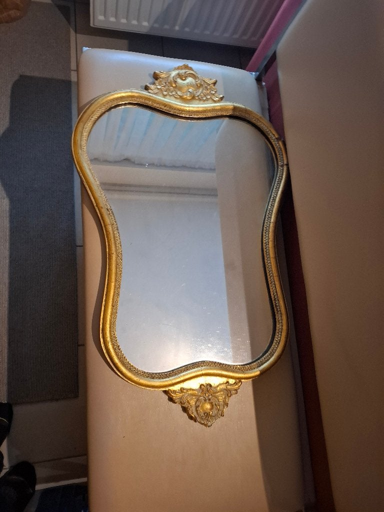 Antiek spiegel, Antiek en Kunst, Ophalen of Verzenden, Minder dan 50 cm, Minder dan 100 cm