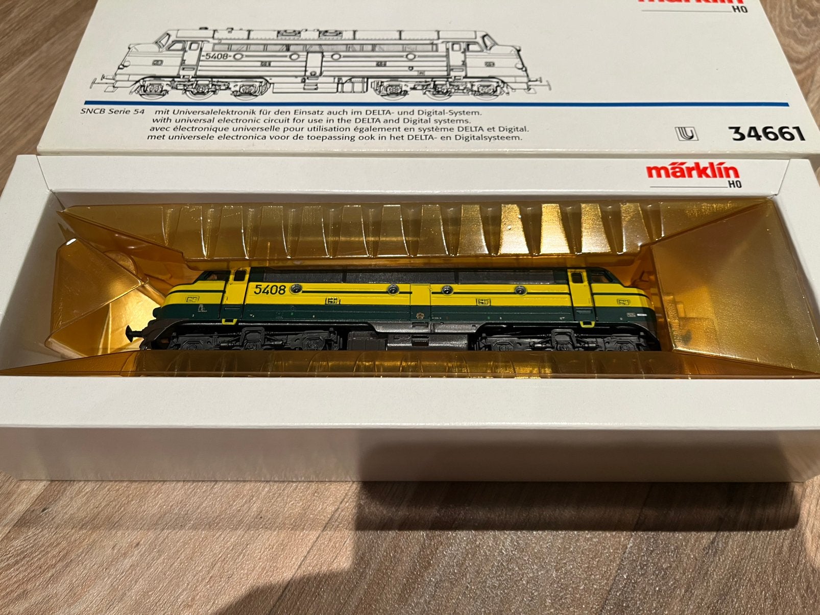 Marklin 5408, nmbs, delta, Enlèvement ou Envoi, Courant alternatif, Comme neuf, Locomotive