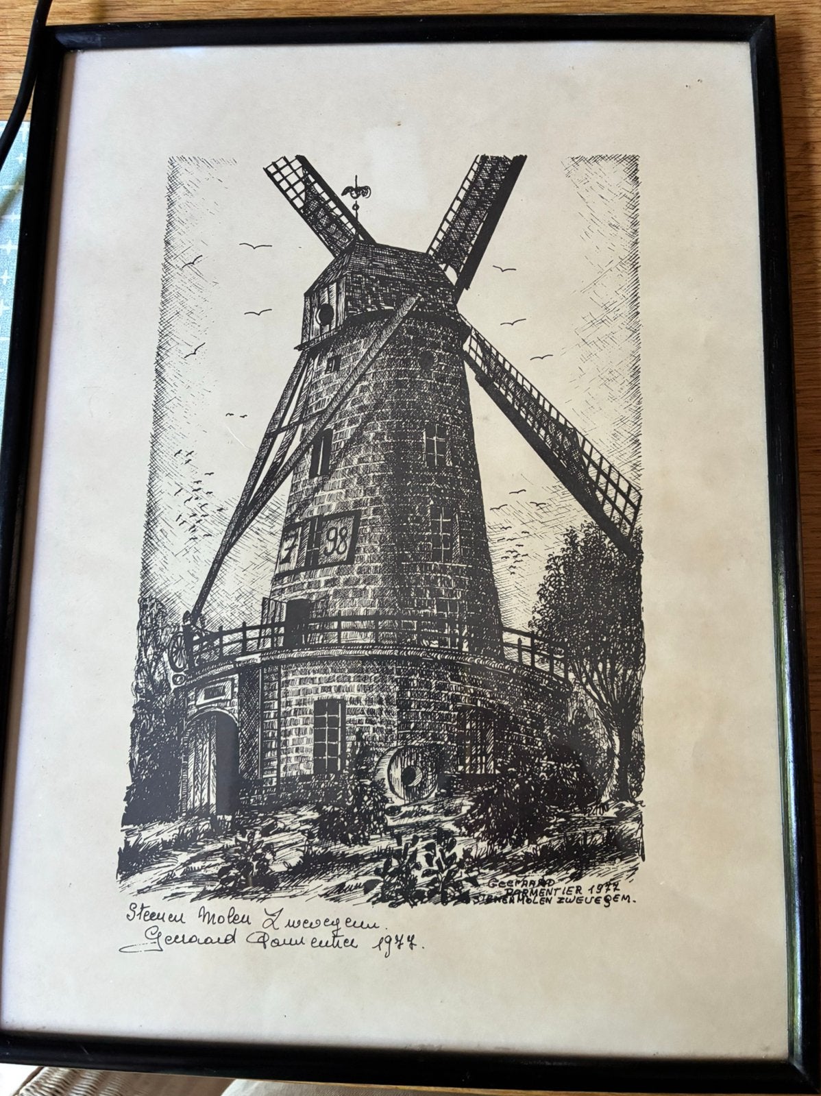 Zwevegem Steenen molen Parmentier 1977, Ophalen of Verzenden