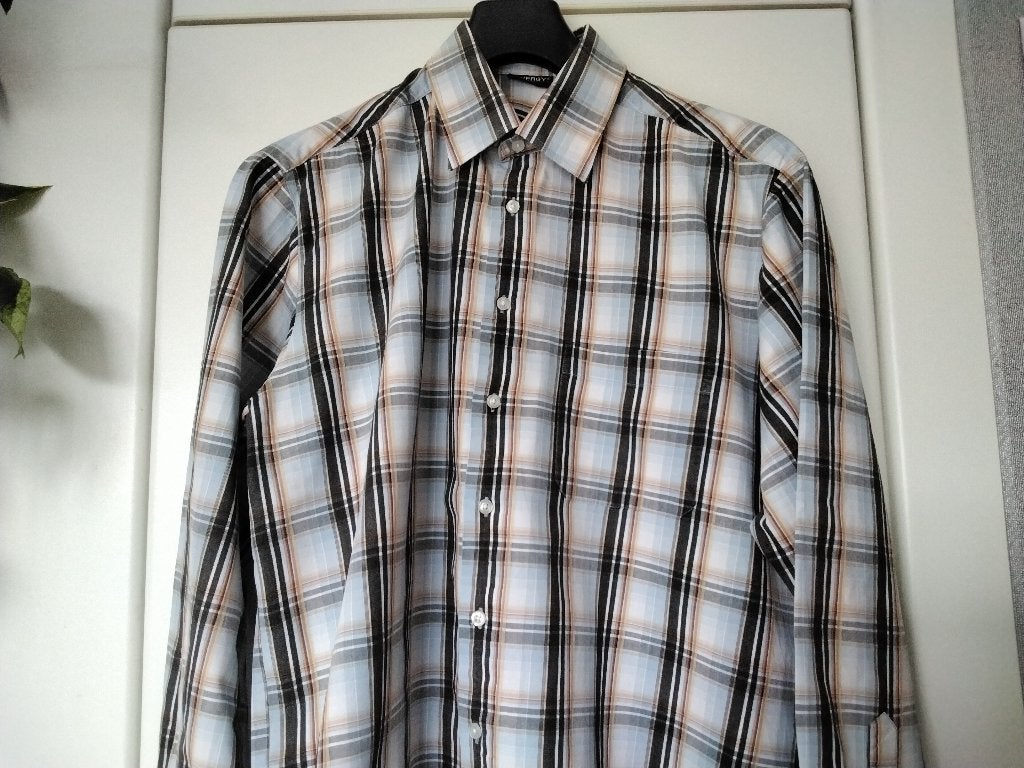 Chemise hommes manches longues 100% coton LIVERGY/T. L, Tour de cou 41/42 (L), Enlèvement ou Envoi, Autres couleurs, Comme neuf