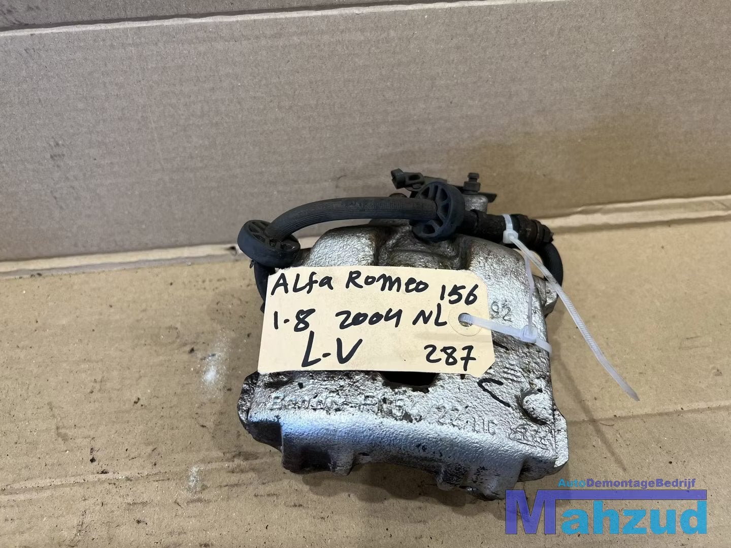 ALFA ROMEO 156 Links voor remklauw 1997-2005, Gebruikt, Dpofca@stellantis.com, Stellantis Europe S.p.A., Alfa Romeo