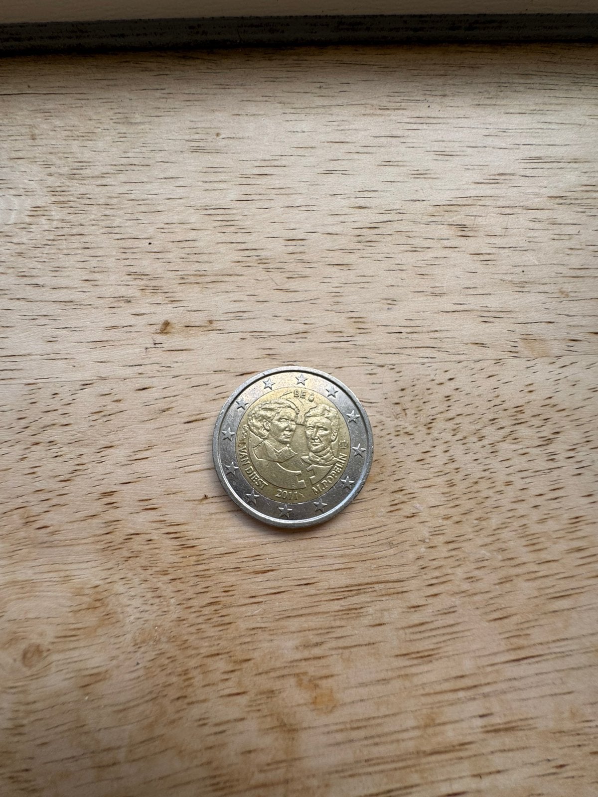 Muntstsuk 2 euro Belgie, Ophalen of Verzenden, 2 euro