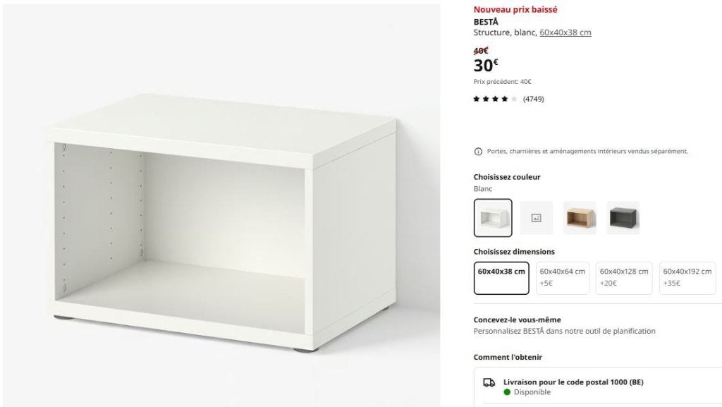 Armoire BESTA, Maison & Meubles, Enlèvement ou Envoi, Neuf