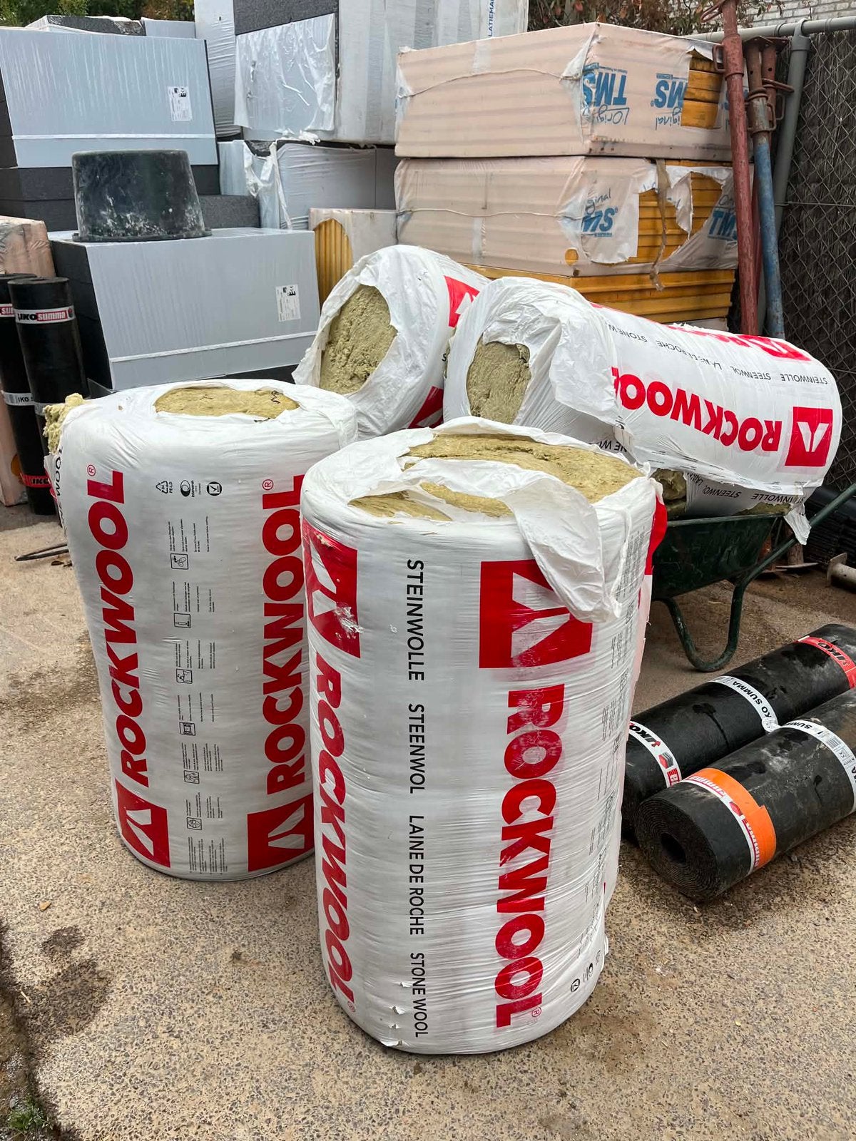 Isolatie rockwool, 12 cm of meer, Steenwol, Zo goed als nieuw, Minder dan 5 m²
