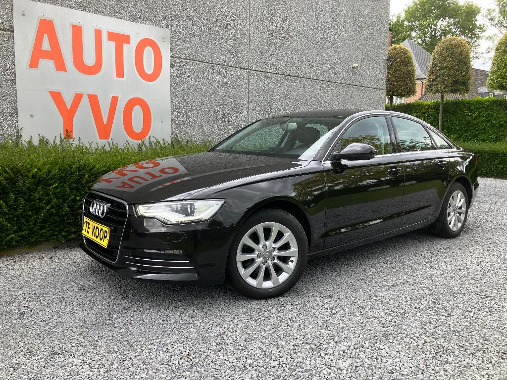 AUDI  A6   2.0 tdi   AUTOMATIC, Auto's, Audi, Zwart, Leder, A6, Te koop