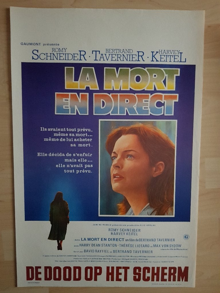 filmaffiche Romy Schneider la mort en direct 1980 filmposter, Enlèvement ou Envoi, Rectangulaire vertical, A1 jusqu'à A3, Comme neuf