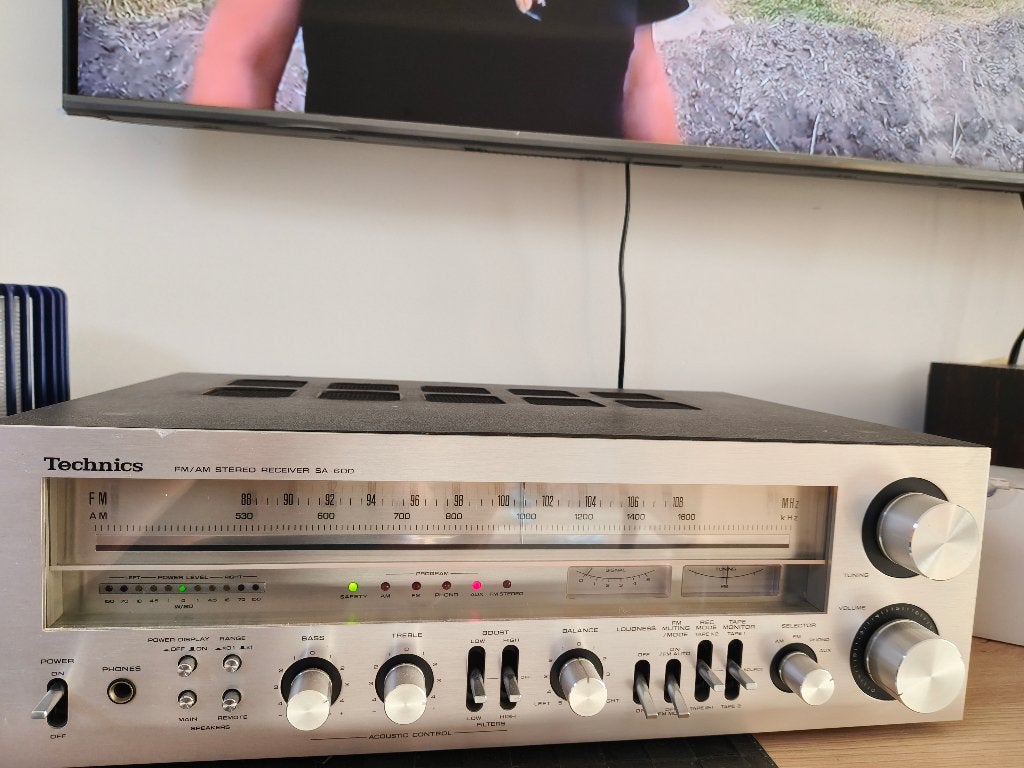 Technics SA-600 Vintage Stereo Receiver / Amplituner Hi-Fi, Overige merken, Gebruikt, Ophalen of Verzenden, 60 tot 120 watt