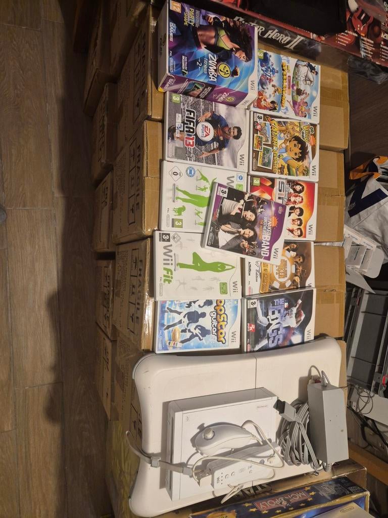 Wii met games en wii balance board, Ophalen, Met games