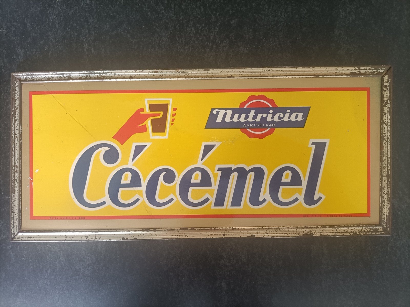 reclame reclamebord cécémel Nutricia, Ophalen, Reclamebord