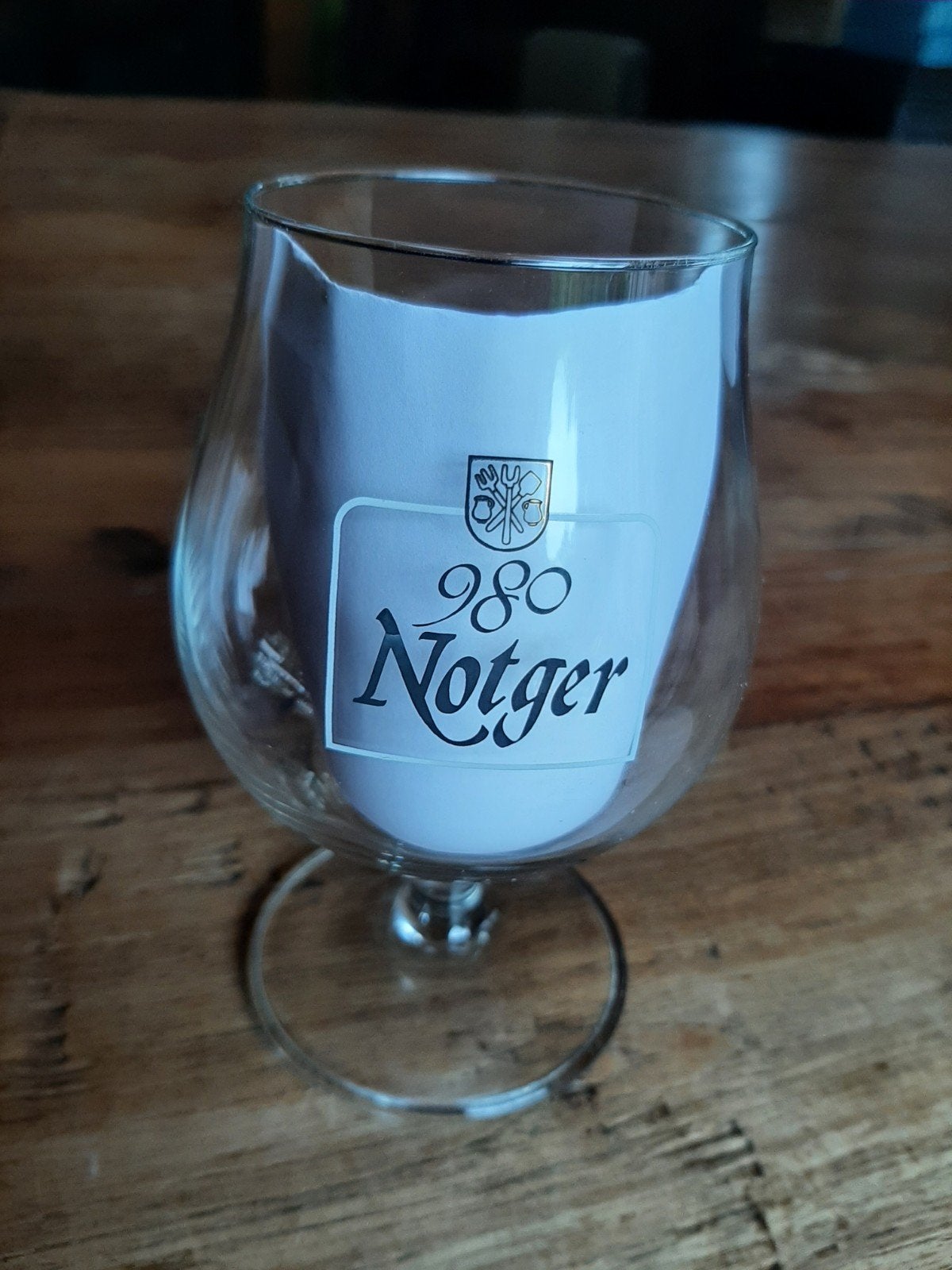 980 Notger bierglas, Verzamelen, Glas en Drinkglazen, Bierglas