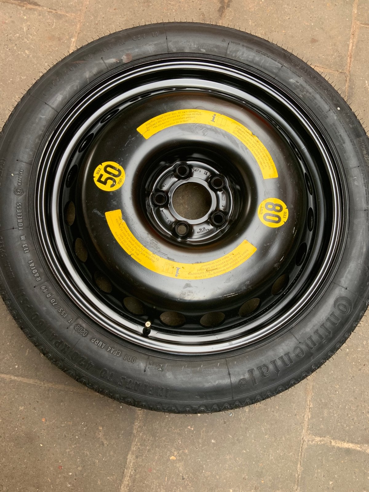 Thuiskomertje reserve band 155/70R19, Auto-onderdelen, Ophalen, Nieuw
