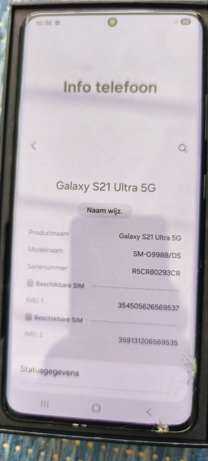 samsung s21 ultra 5G, Telecommunicatie, Ophalen, Gebruikt, Zwart, 128 GB