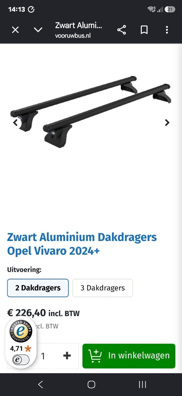 dakdragers, Ophalen of Verzenden, Zo goed als nieuw