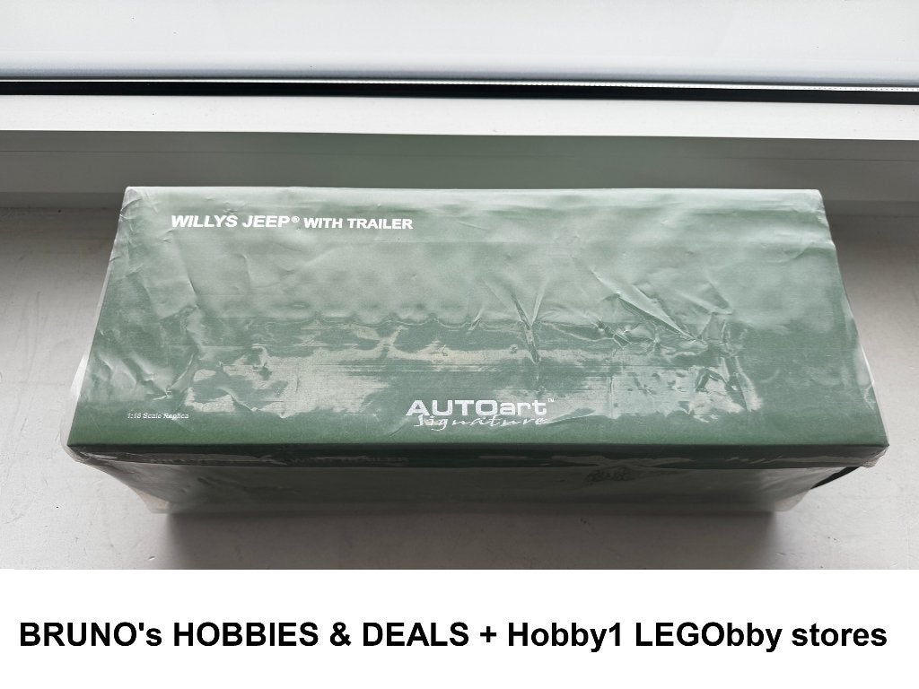 AUTOART 74016 Jeep Willys + Trailer NEUF jamais sorti 1/18, Enlèvement ou Envoi, Neuf, Autoart