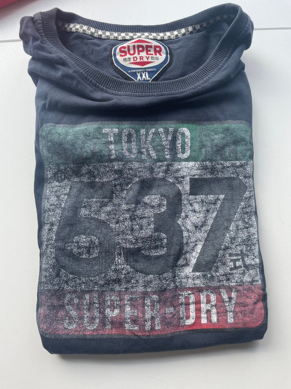 T shirt superdry neuf, Enlèvement, Neuf, Autres tailles, Bleu