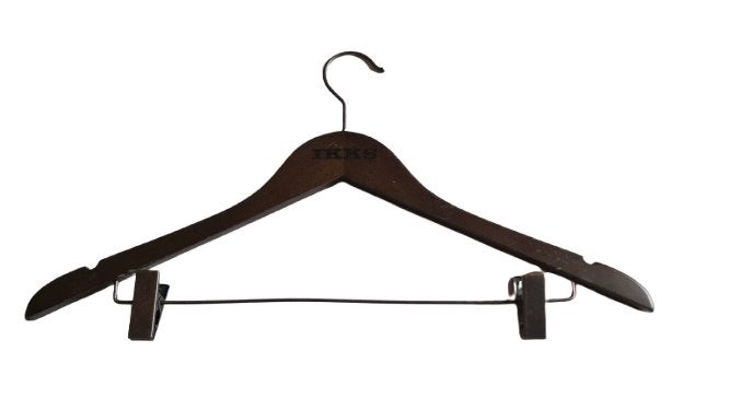 Lot de cintres bois professionnels magasin vêtements, Enlèvement, Utilisé, Bois, Adultes