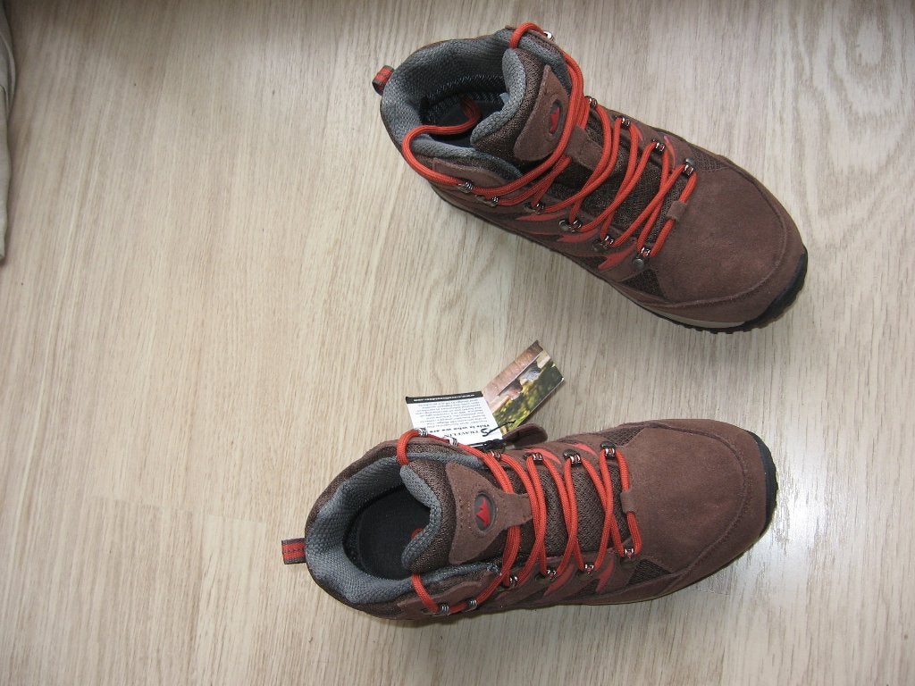 Bottines de randonnées en cuir marron/orange Travelin, Enlèvement ou Envoi, Neuf, Chaussures de marche, Autres couleurs