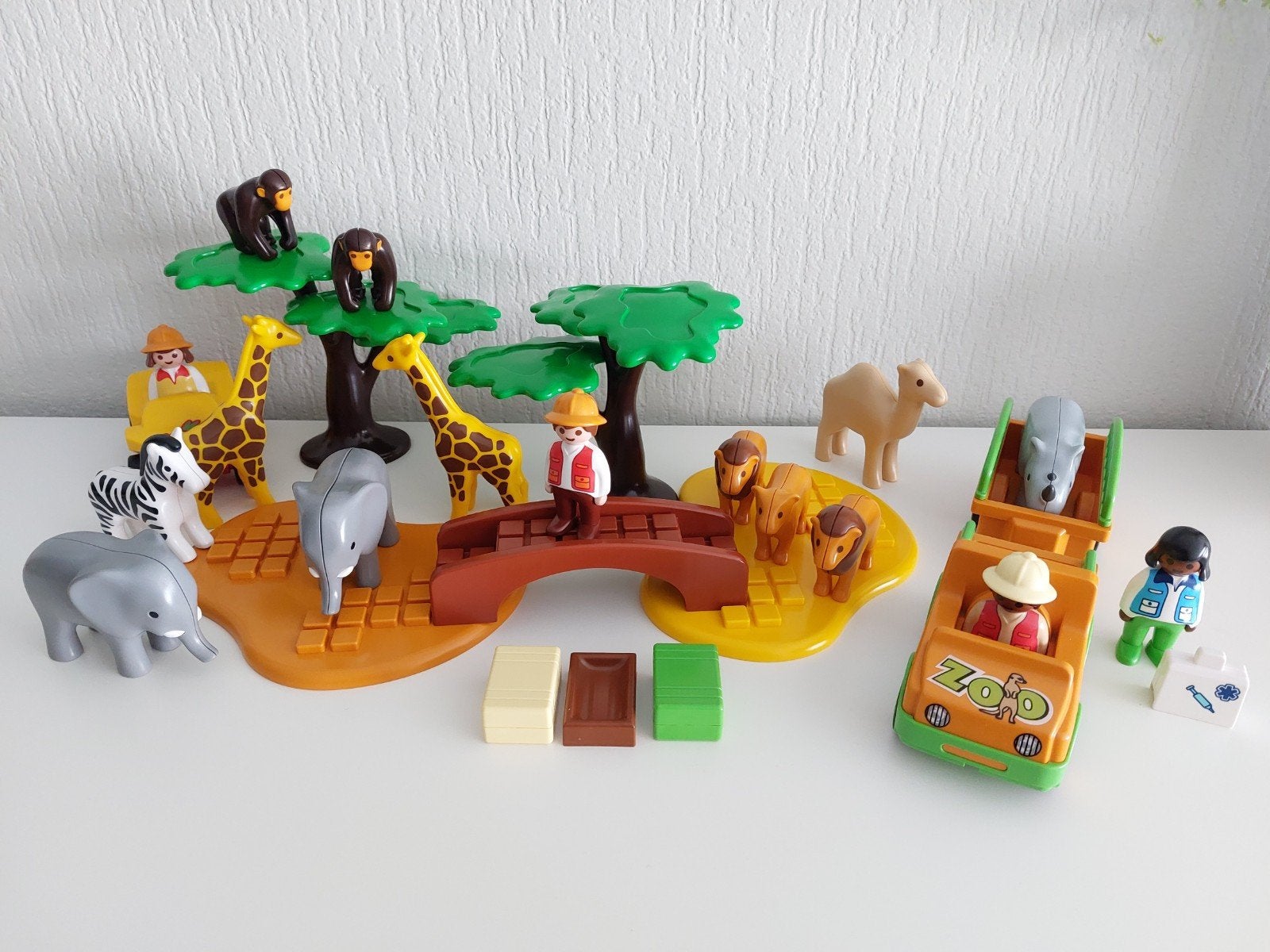 4 sets playmobil 123 met dierenthema (zie foto's), Enlèvement ou Envoi, 1.2.3, Comme neuf, Kit complet