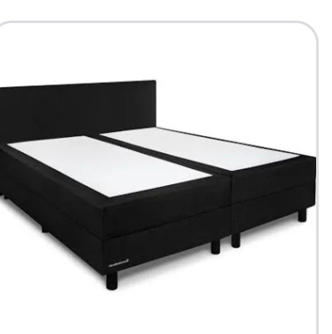 Boxspring  kleur zwart 160x200, Ophalen, Zo goed als nieuw, Zwart