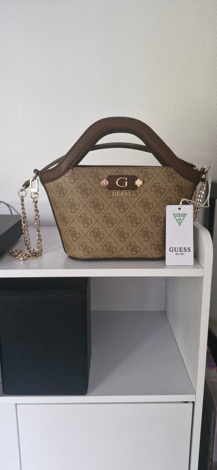 sac guess, Bijoux, Sacs & Beauté, Enlèvement ou Envoi, Neuf, Brun, Sac à bandoulière