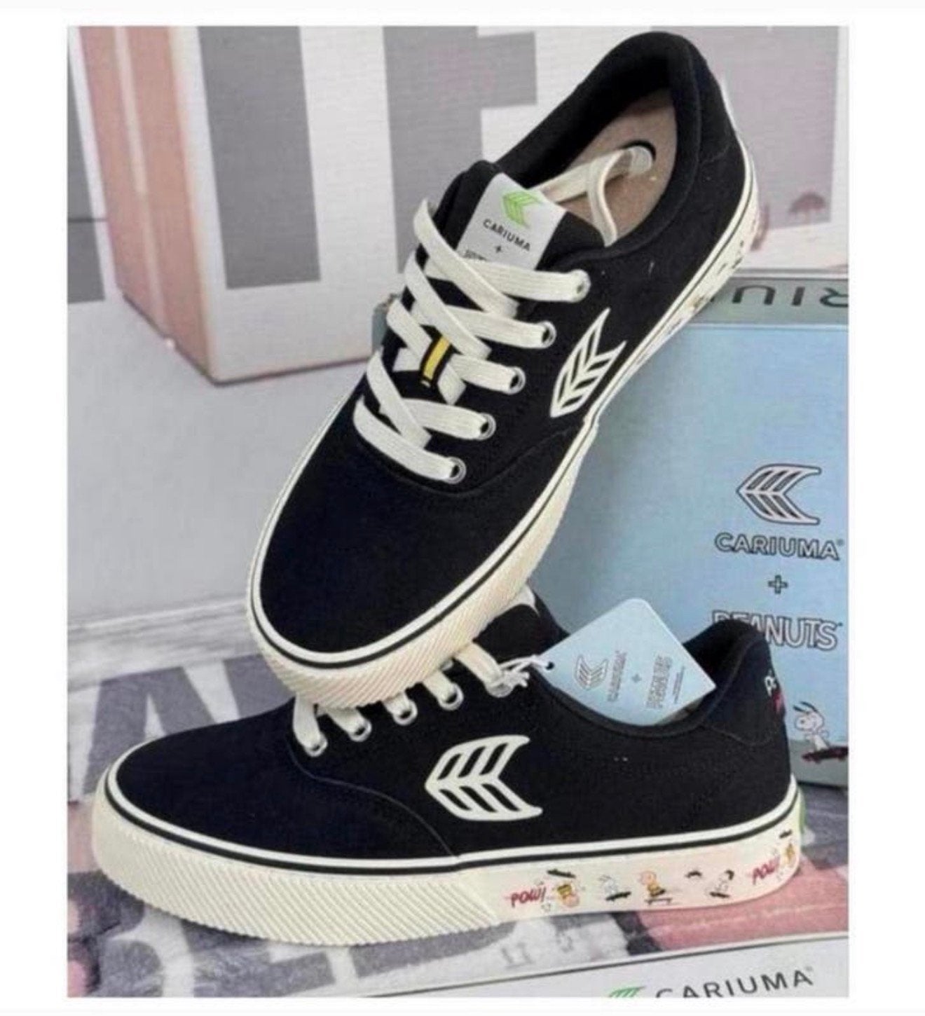 Cariuma Peanuts Pro SNOOPY Skate, toile de daim, ivoire 39, Neuf, Enlèvement ou Envoi, Sneakers et Baskets, Noir