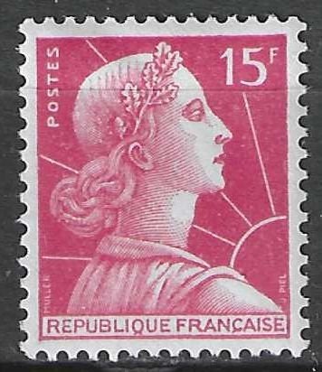 Frankrijk 1955/1956 - Yvert 1011 - Marianne de Muller (PF), Verzenden, Postfris