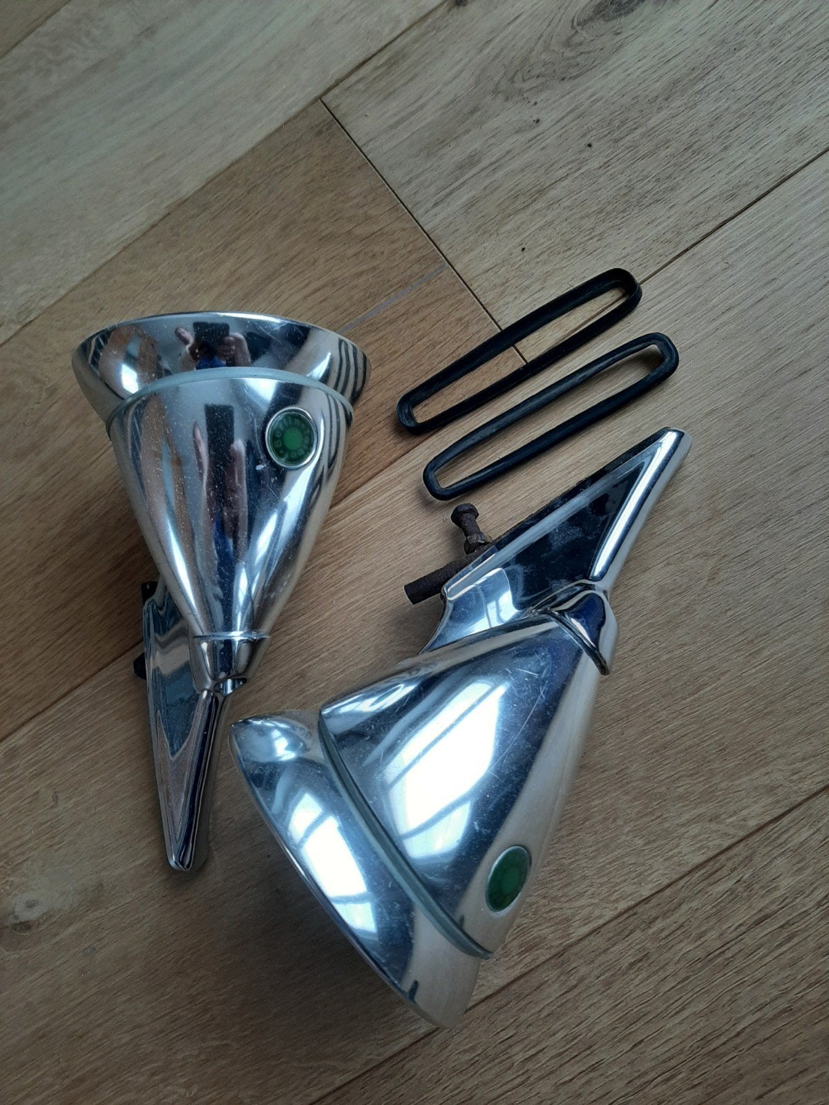 Originele Talbot Berlin 333 "Senior" Spiegels (Green Dot), Ophalen of Verzenden, BMW
