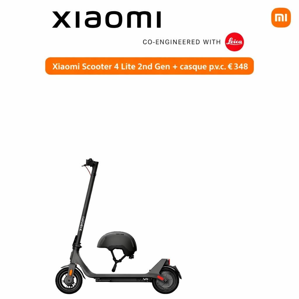 Xiaomi elektrische scooter 4Lite + Xiaomi rijhelm, Fietsen en Brommers, Ophalen of Verzenden