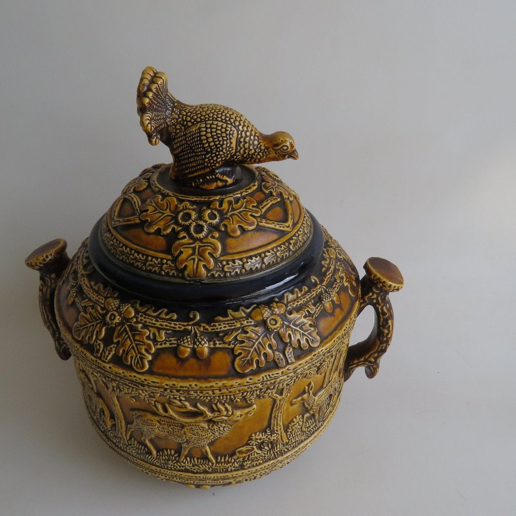 Tasse à soupe en céramique allemande, thème de la chasse, Enlèvement