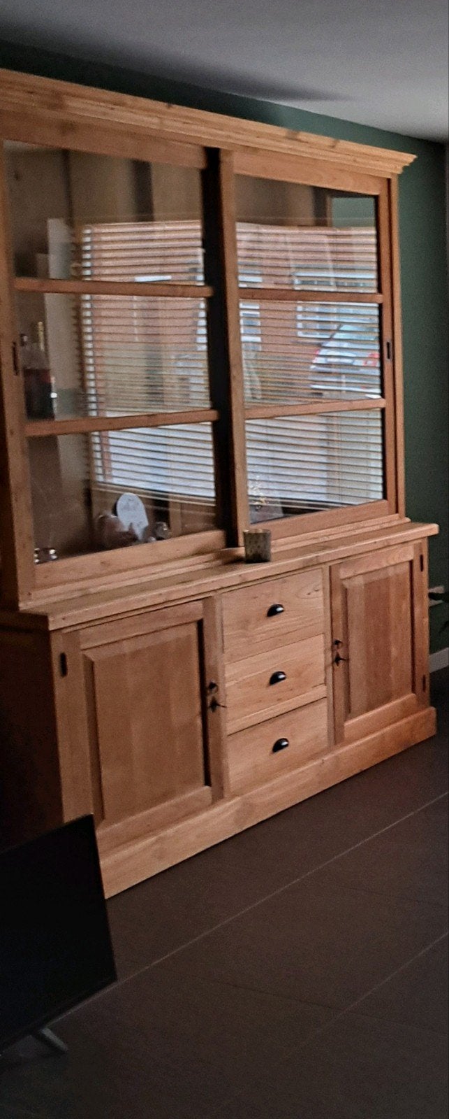 Vitrine kast Teak hout, Maison & Meubles, Enlèvement