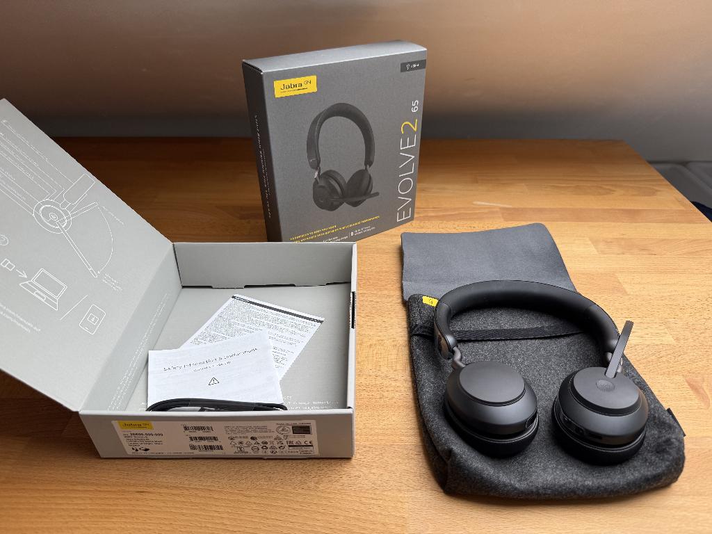Jabra Evolve2 65 (Link380a MS Stereo Black), Neuf, On-ear, Enlèvement, Jabra