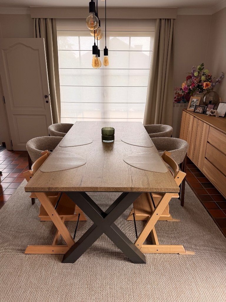 Grande table à manger extensible - 200/240 cm - 8 à 10 pers, 100 à 150 cm, Enlèvement, Utilisé, Rectangulaire