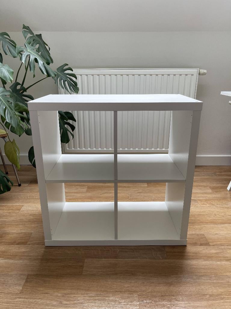 Kallax de 4 blanc Ikea, Huis en Inrichting, Kasten | Stellingkasten, Gebruikt, Ophalen
