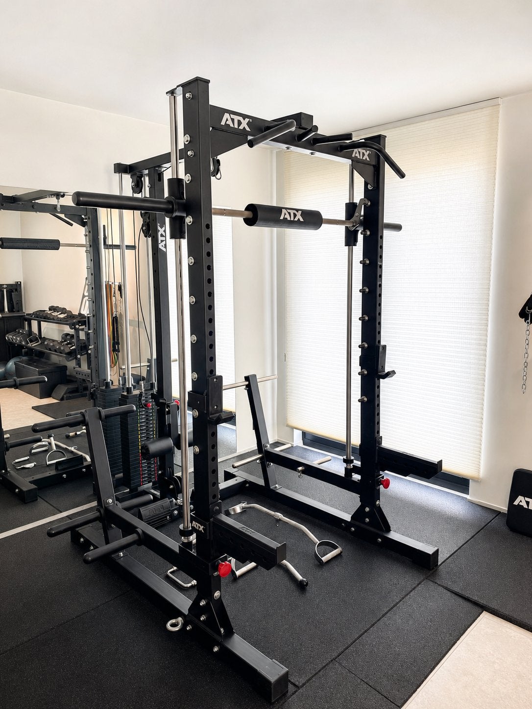 Complete ATX Home Gym | Smith Machine + Lat Pulley, Sport en Fitness, Ophalen, Zo goed als nieuw, Halterschijven