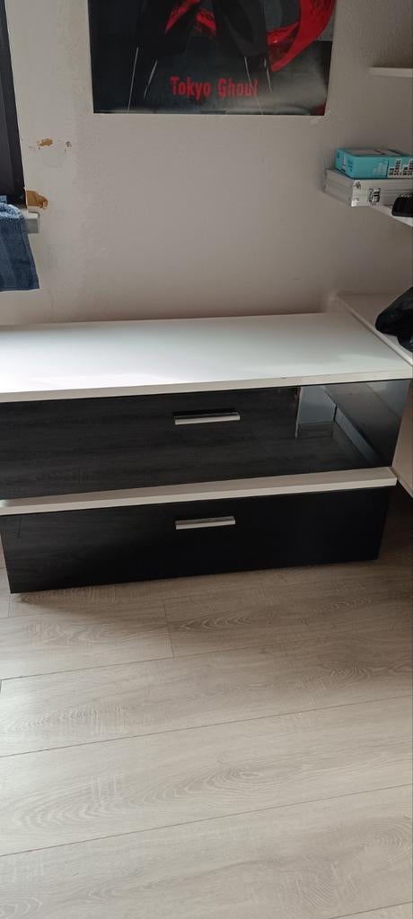 Tv meubel + muurplank (wit), Ophalen