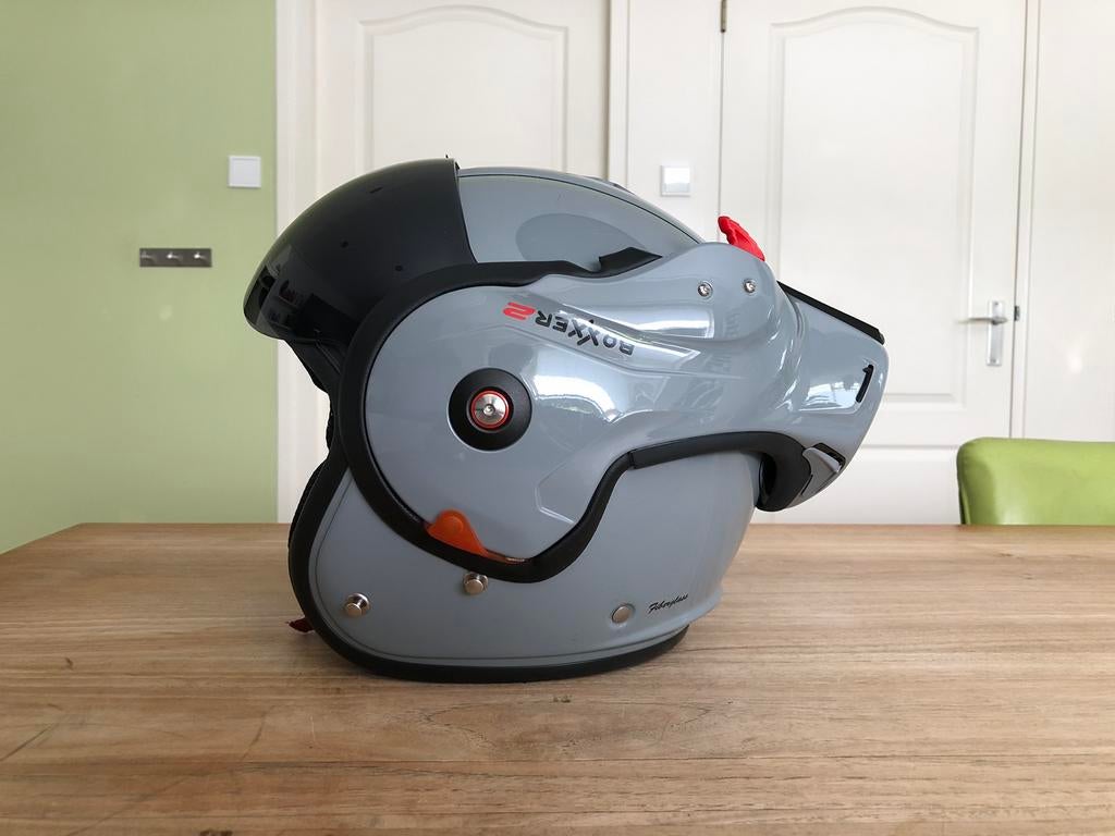 Roof Boxxer 2 - SM - Nardo Grey Smoke, Motoren, Kleding | Motorhelmen, Ophalen of Verzenden, M, Systeemhelm