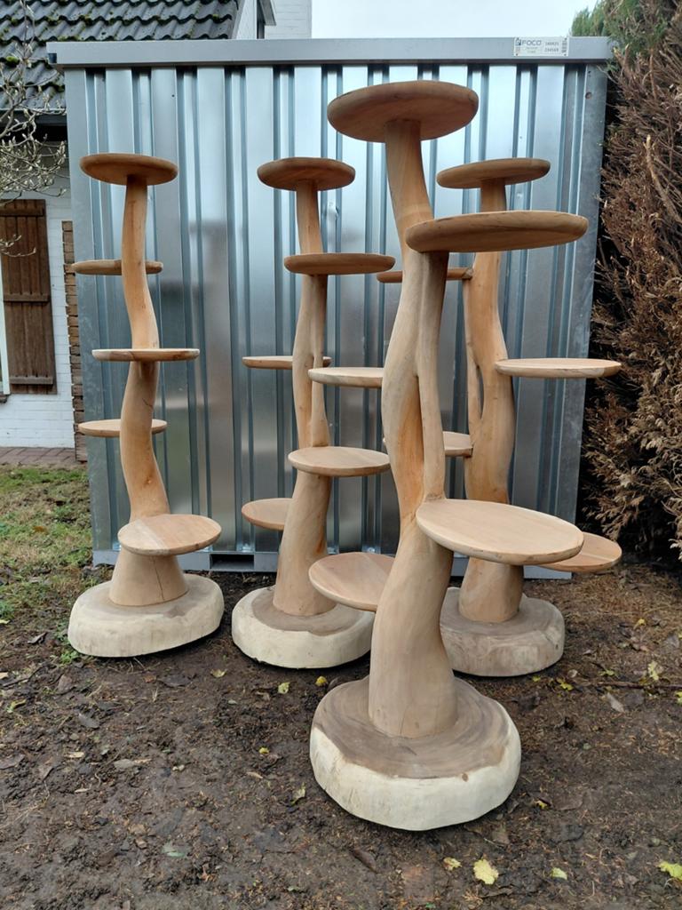 Bodemprijs. Teak houten kattenpaal 2m hoog., Dieren en Toebehoren, Krabmeubelen, Ophalen of Verzenden
