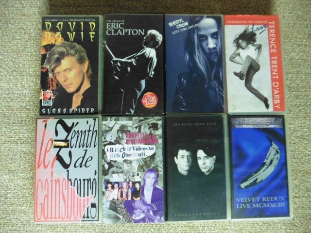 Muziekvideos VHS (o.a Reed, Cale, Petty, Clapton, Bowie,..), Ophalen of Verzenden, Gebruikt, Muziek en Concerten, VHS